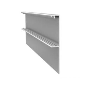 Cenefa Aluminio 2-3mts para riel Joelini JP700