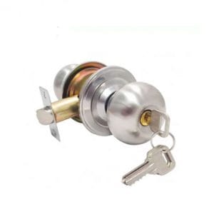 Cerradura Pomo Ac. Inox. llave Hafele