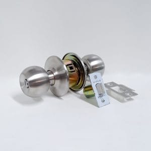 Cerradura Pomo Ac. Inox. llavín Hafele