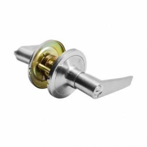 Manija p/Puerta Pomo Privac. Cromo Satin