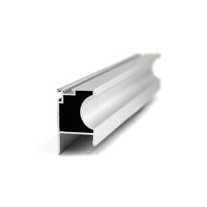 Perfil Aluminio Anodizado AND Claro 18mm