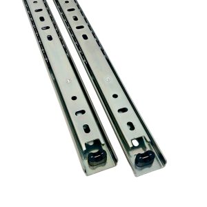 Par de guías telescópicas Stronger de perfil angosto para cajones livianos.