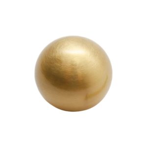 Pomo esférico para mueble en acabado bronce satinado modelo Pelota San Juan, diseño clásico y ergonómico